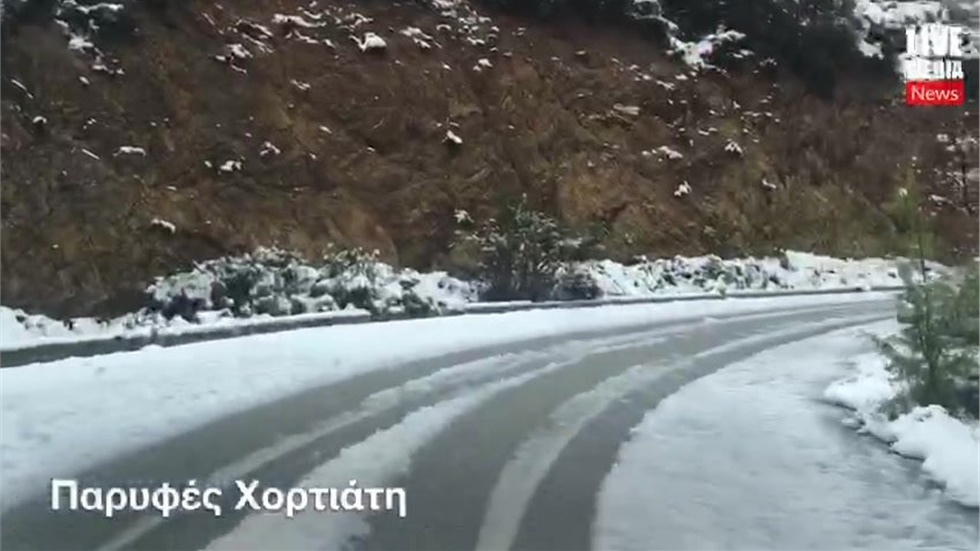 Οδοιπορικό του Livemedia  στο χιονισμένο Ελατοχώρι και Χορτ...