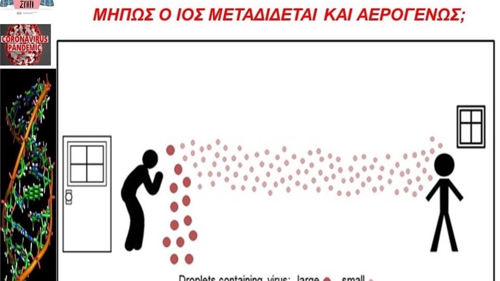 Μήπως ο ιός μεταδίδεται και αερογενώς; 