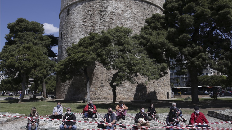 Διαμαρτυρία καλλιτεχνών στον Λευκό Πύργο