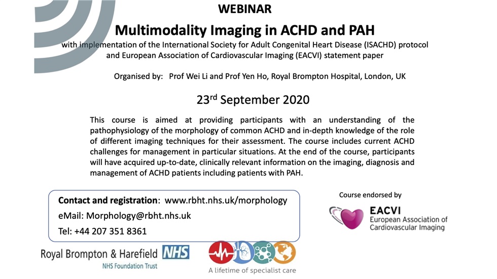 Multimodality Imaging in ACHD and PAH