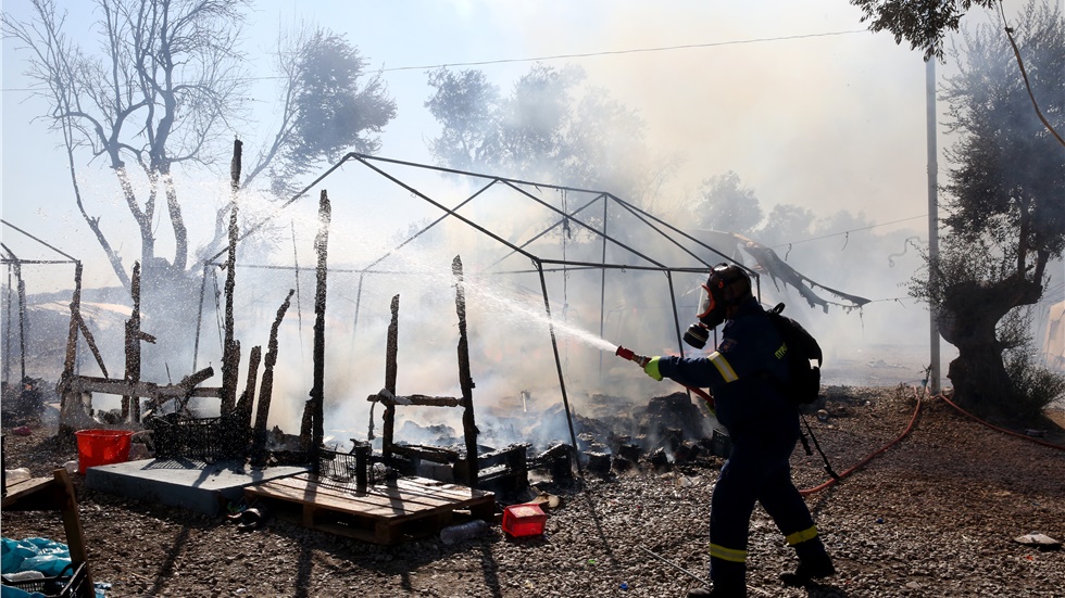 Μυτιλήνη: Έσβησε η πυρκαγιά που ξέσπασε το μεσημέρι σε τμήμα...