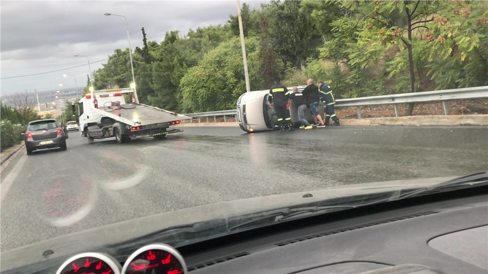 Στον περιφερειακό Θεσσαλονίκης στης έξοδο προς κατσιμίδη , ανετραπη...