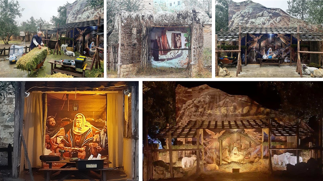 Μια τρισδιάστατη φάτνη μέσα σε έναν ελαιώνα στο Σιδηρόκαστρο...