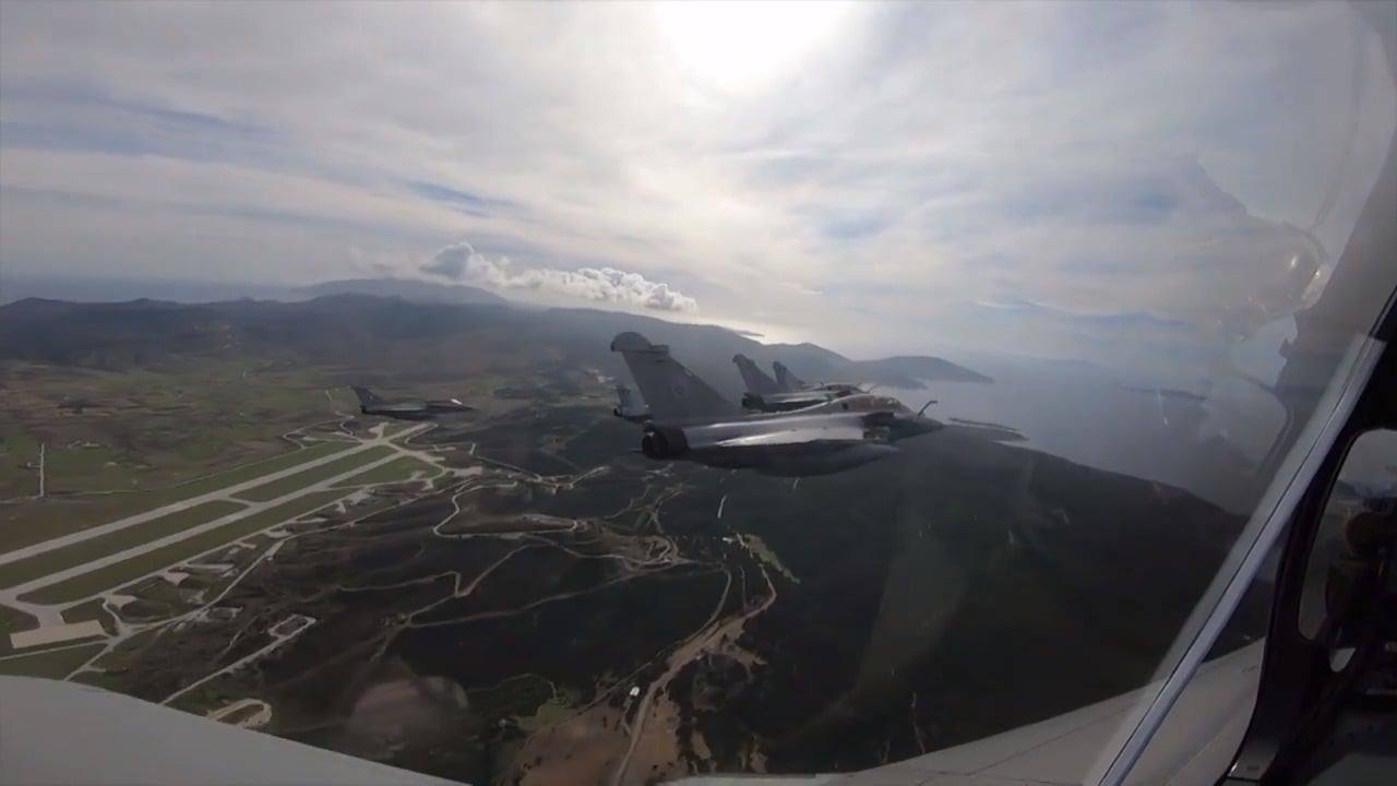 Η πρώτη πτήση των Rafale πάνω από το Αιγαίο, στα πλαίσια της...
