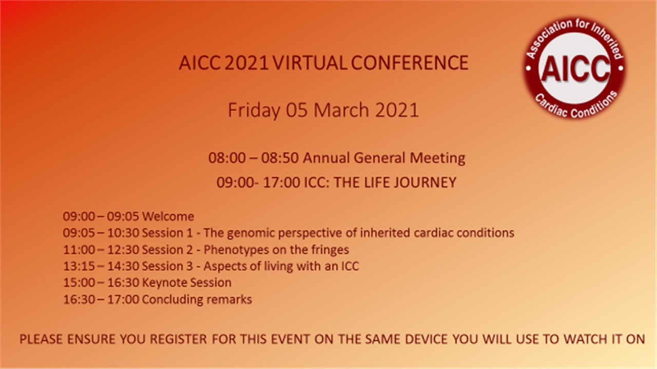 AICC Virtual Conference. ICC: The Life Journey