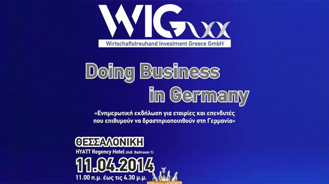 “DOING BUSINESS IN GERMANY” | WIG GmbH