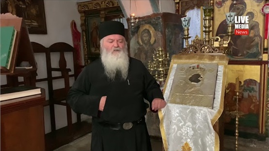 Ο πατήρ Θεόφιλος, ιερομόναχος, μιλά για τον  Άγιο Γεώργιο Βαλσαμίτη.