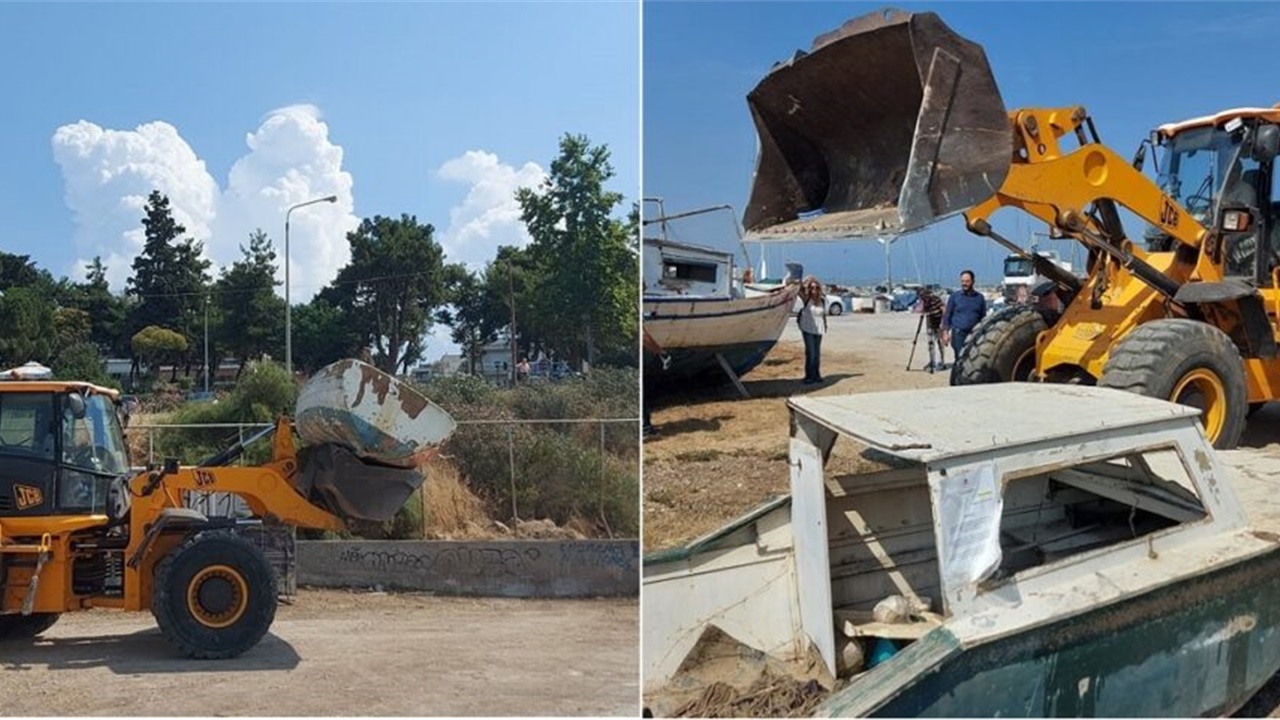 Απομακρύνθηκαν οι εγκαταλελειμμένες βάρκες από την παραλία της...