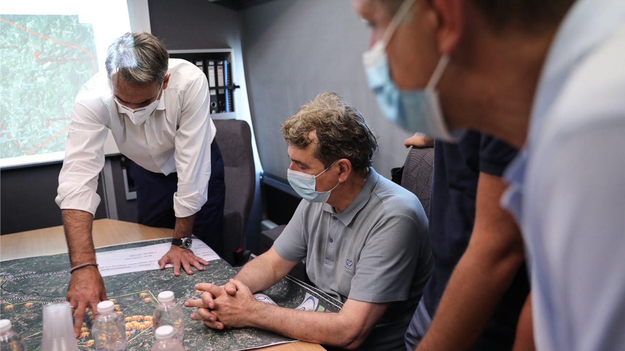 Κυρ. Μητσοτάκης: Όλες οι καμένες εκτάσεις θα κηρυχτούν αναδασωτέες