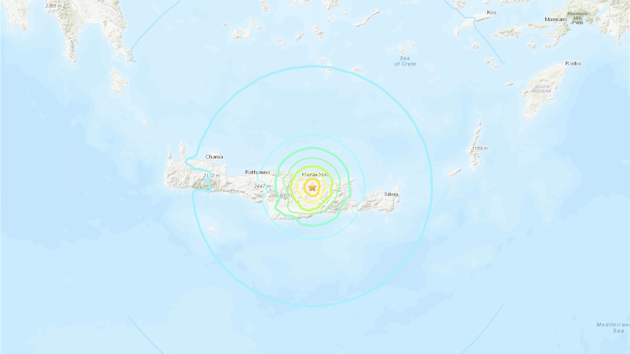 Ζημιές από τον σεισμό 5,8 Ρίχτερ στην Κρήτη - Σημειώνονται μετασεισμικές...