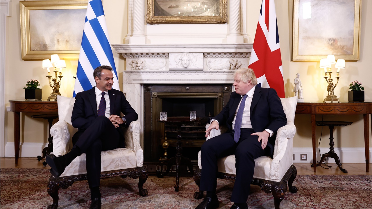 Ολοκληρώθηκε η συνάντηση Μητσοτάκη - Τζόνσον στο Λονδίνο