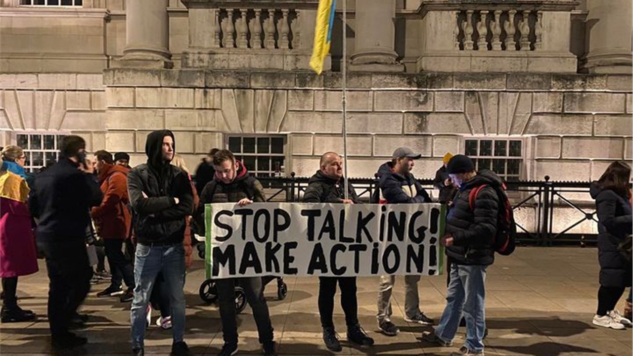 Συγκέντρωση για την Ουκρανία στο Λονδίνο 