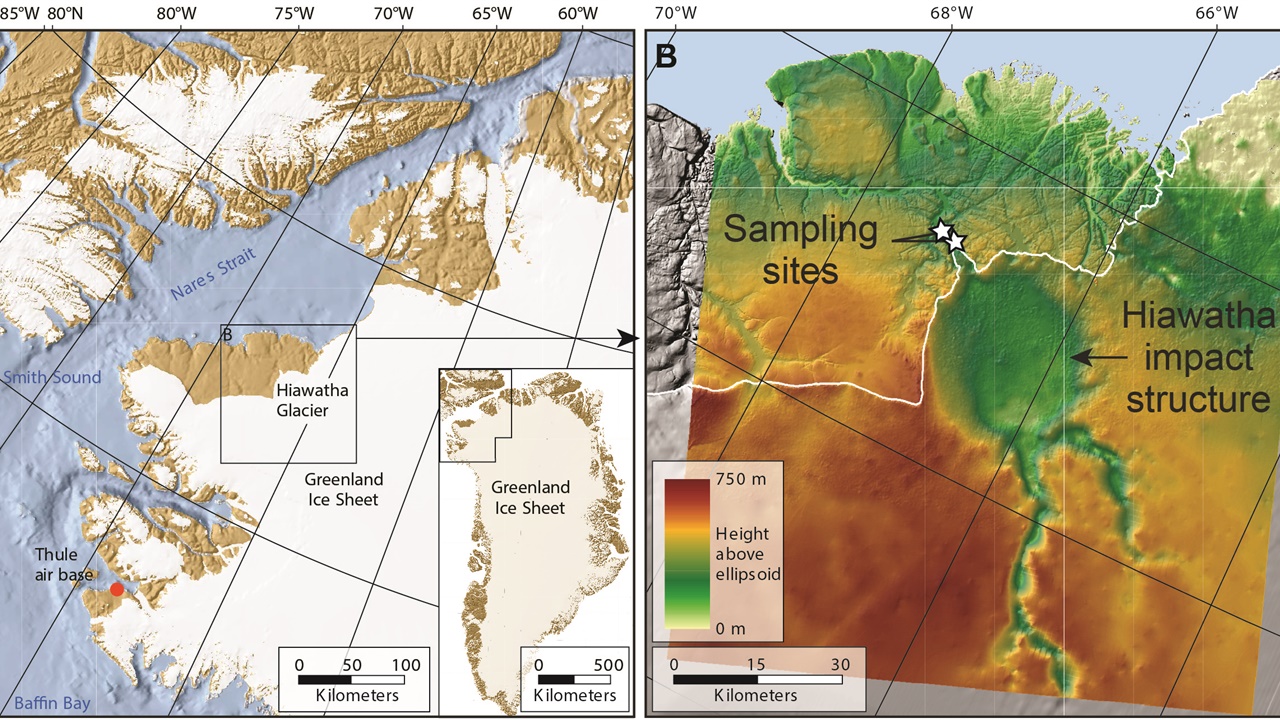 Τεράστιος κρατήρας 31 χλμ. κάτω από τους πάγους της Γροιλανδίας...