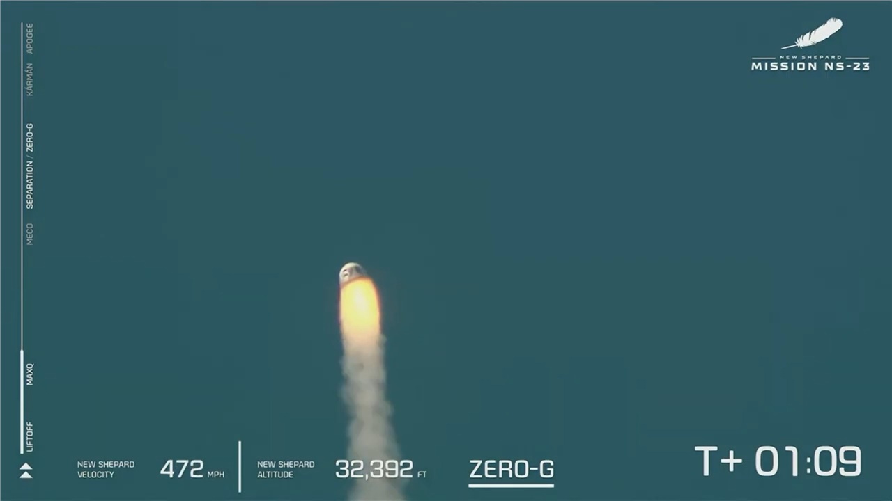 Ατύχημα σε - μη επανδρωμένη - αποστολή της Blue Origin.  Λίγο...