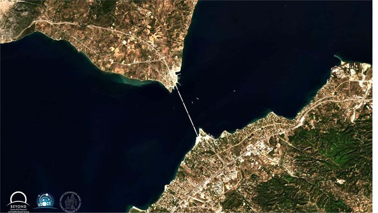 Ο ευρωπαϊκός δορυφόρος Copernicus φωτογράφησε τη γέφυρα Ρίου...