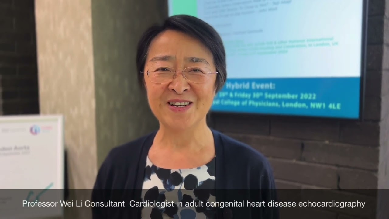 Professor Wei Li Consultant Cardiologist in adult congenital heart disease echocardiography