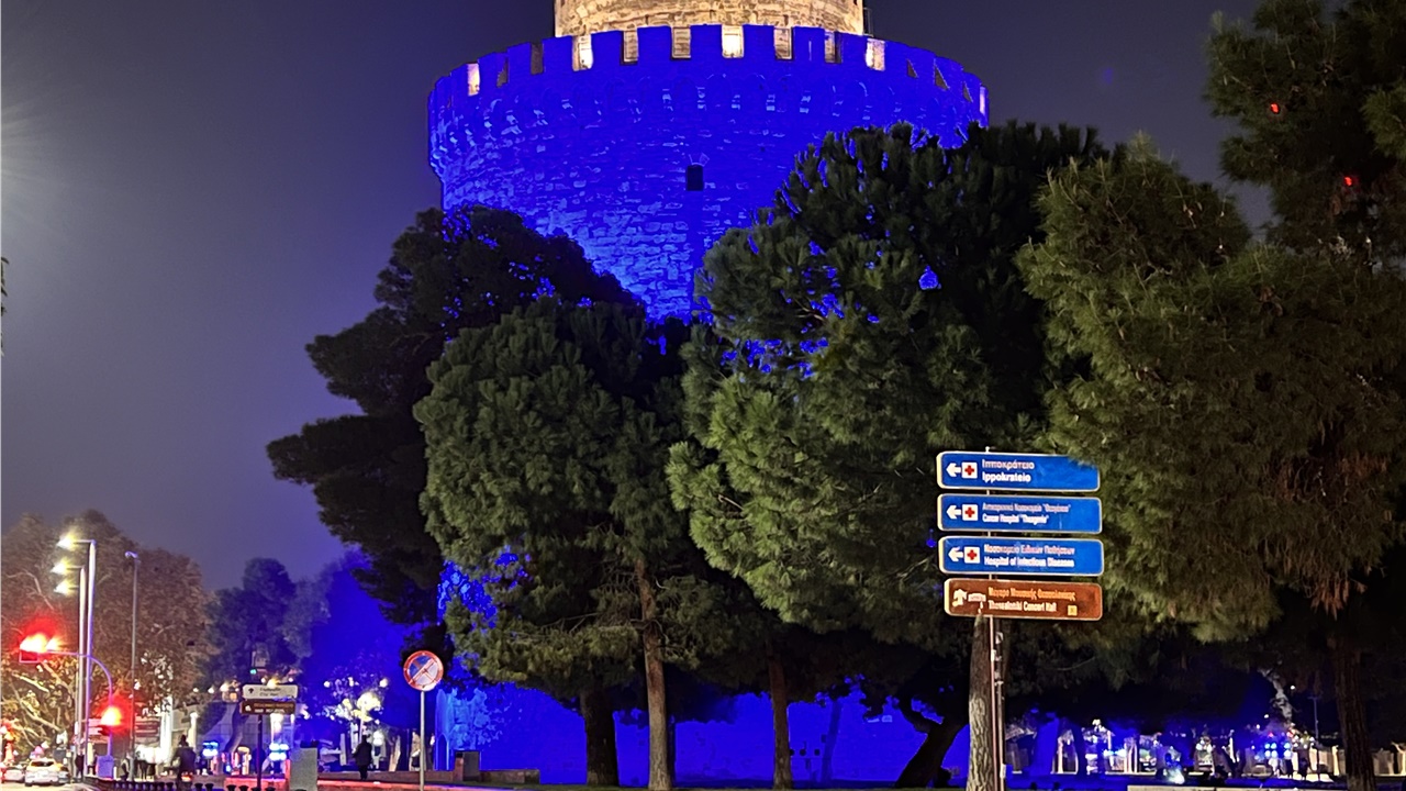 Παγκόσμια ημέρα διαβήτη: Στα μπλε «ντύθηκε» ο Λευκός Πύργος -...