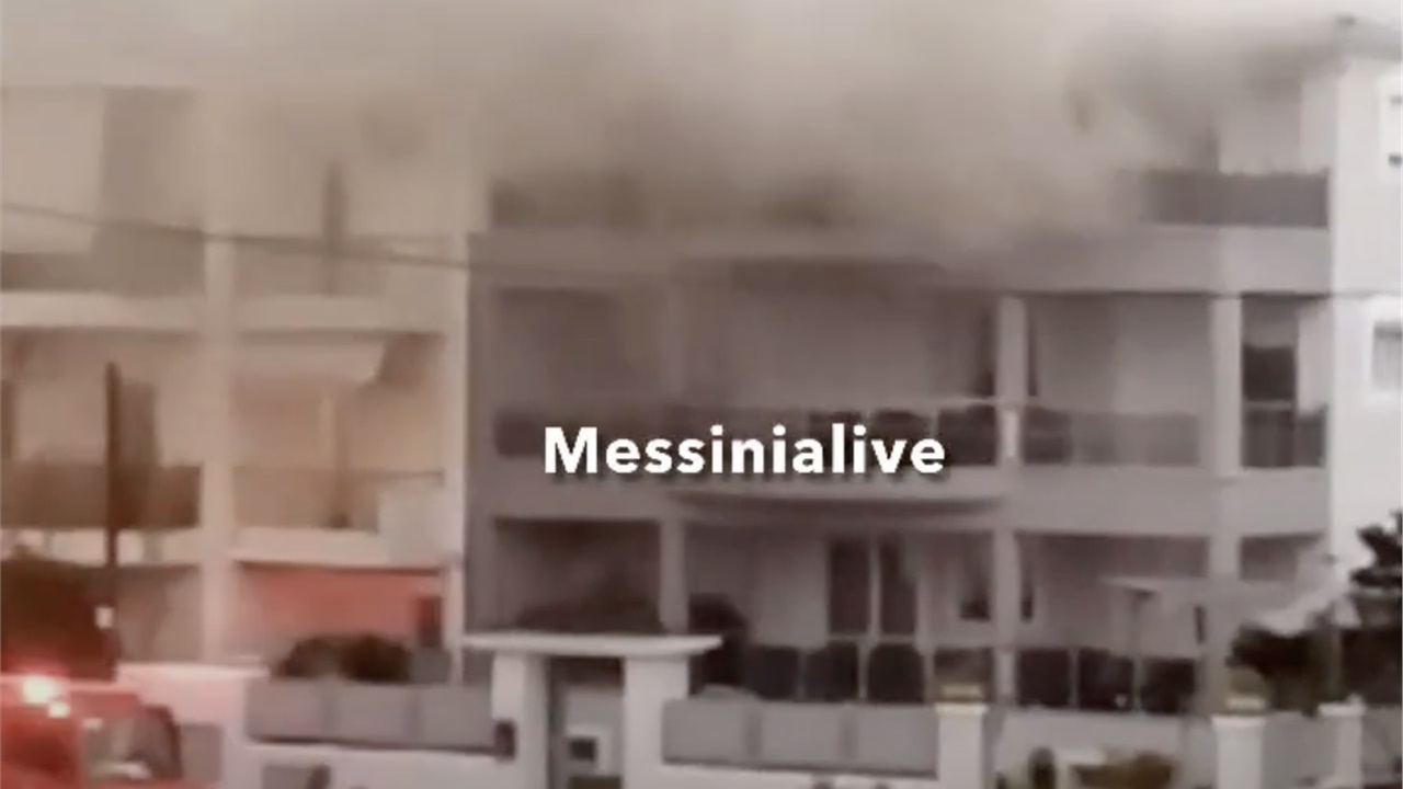 Καλαμάτα: Κεραυνός προκάλεσε φωτιά σε πολυκατοικία (Βίντεο)