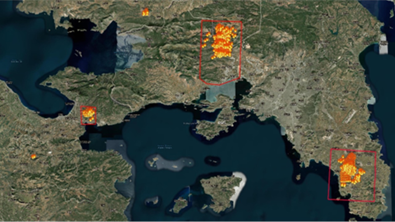 Ενεργοποίηση της Υπηρεσίας Copernicus/Emergency Management Service...