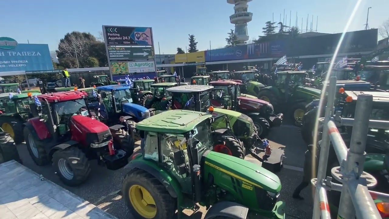 Στη νότια πύλη της ΔΕΘ οι αγρότες. Δείτε βίντεο του thestival.gr
