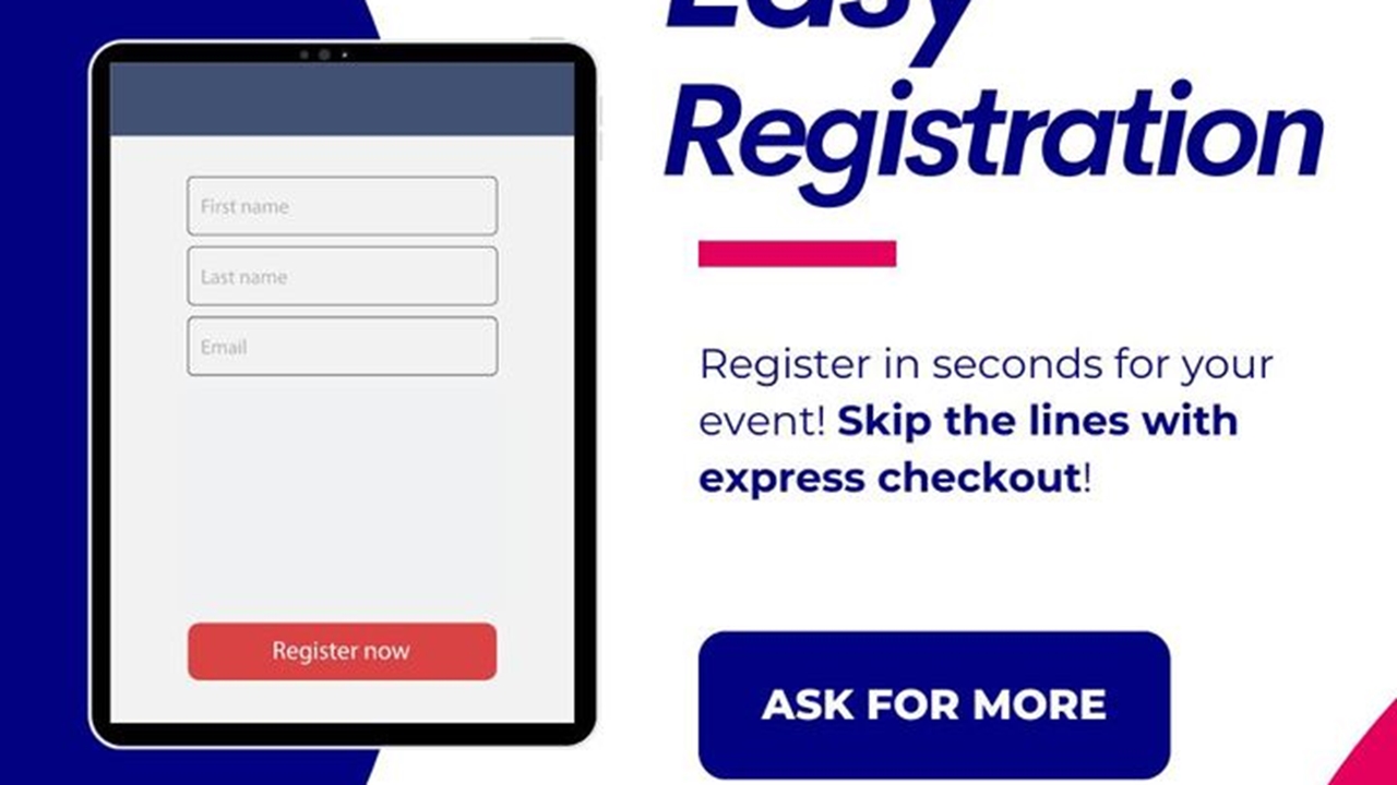🚀 Quick & Easy Registration! 🎟️ Register for the event in just...