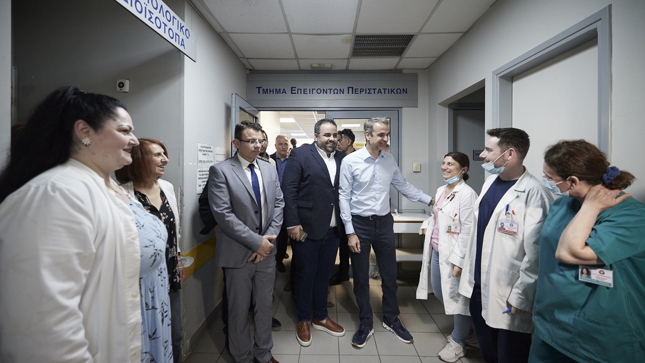 Στο νοσοκομείο «Άγιος Παύλος» της Θεσσαλονίκης ο Μητσοτάκης