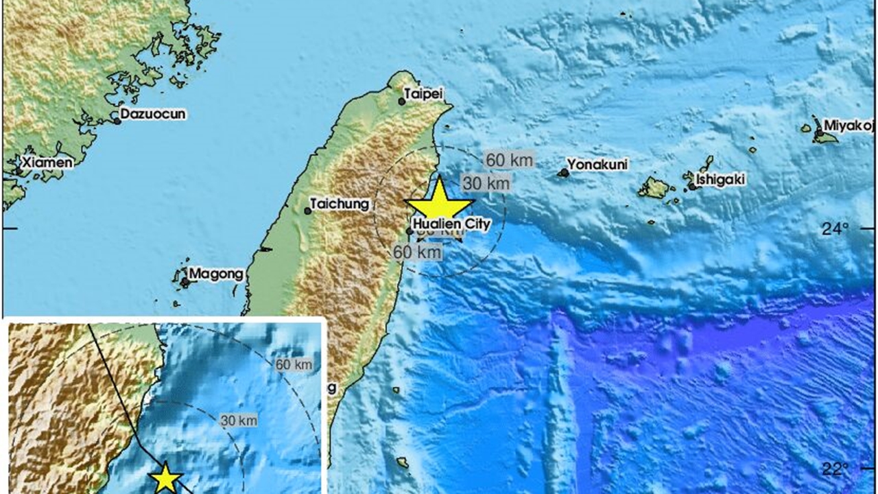 Σεισμική δόνηση 5,8 Ρίχτερ στην Ταϊβάν