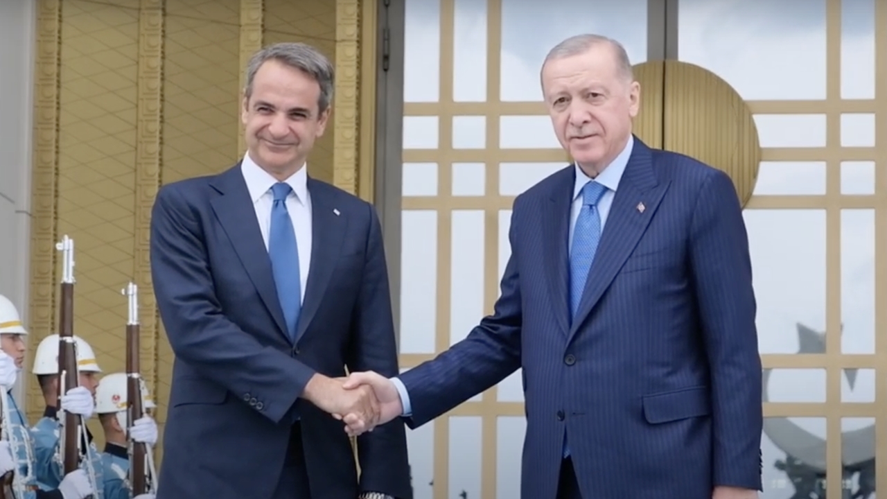 Σε εξέλιξη η συνάντηση Μητσοτάκη - Ερντογάν στην Άγκυρα