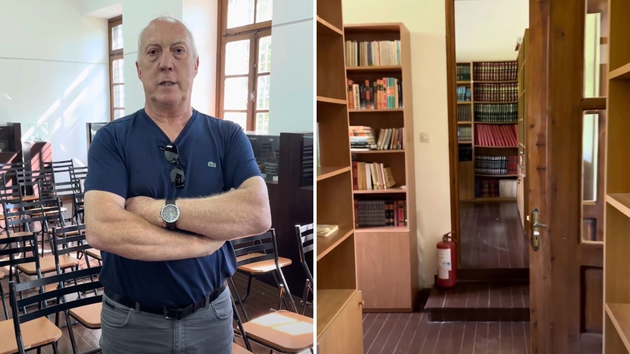 Ο πρόεδρος της κοινότητας Tσαγκαράδας Ιωάννου Λεονταρής μιλάει...