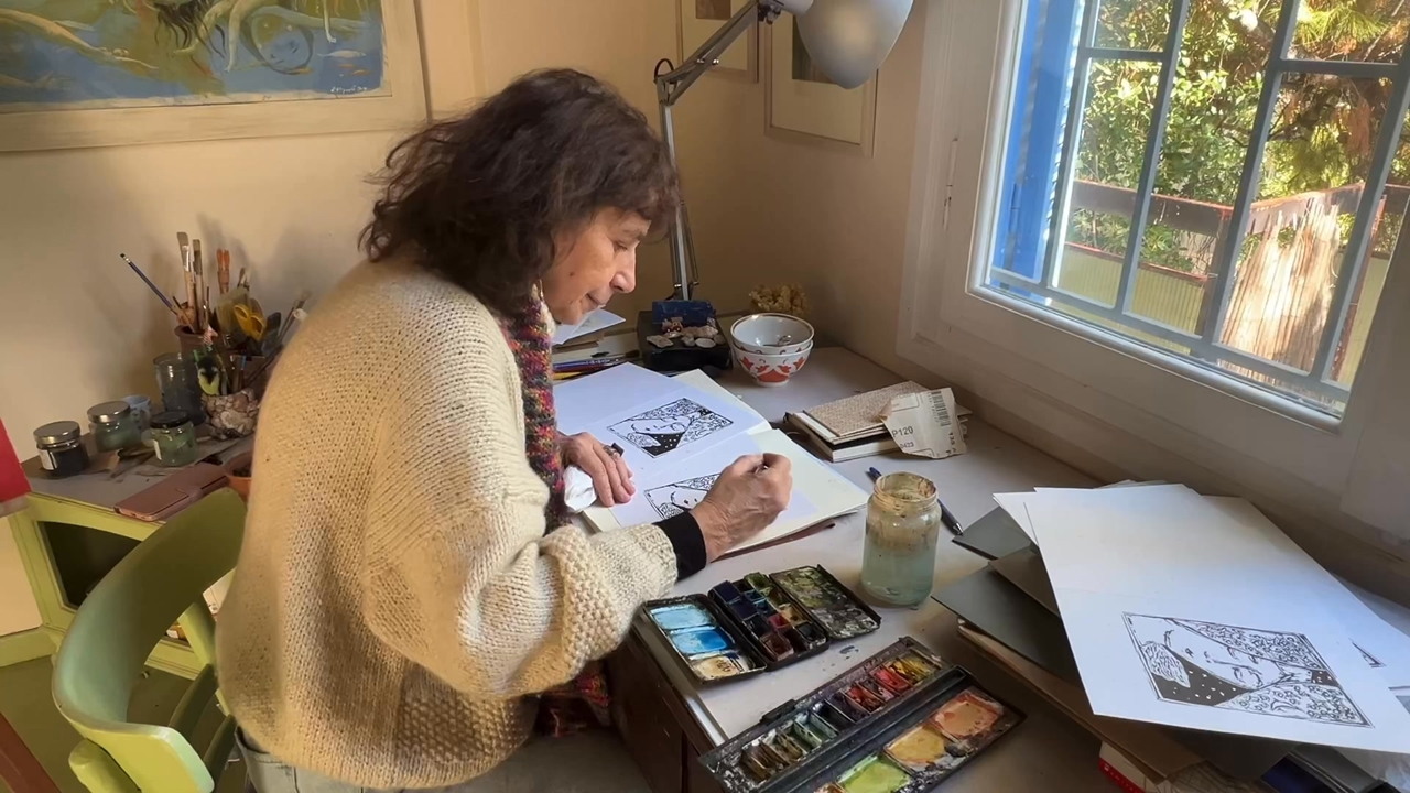 Η ευχετήρια κάρτα της Φωτεινής Στεφανίδη