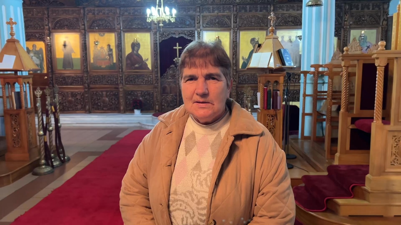 Στον ναό Κοιμήσεως Δερβιτσάνης