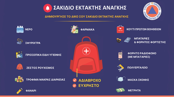 Οδηγίες Υπουργείου Εσωτερικών Κύπρου για την ετοιμασία «Σακιδίου...