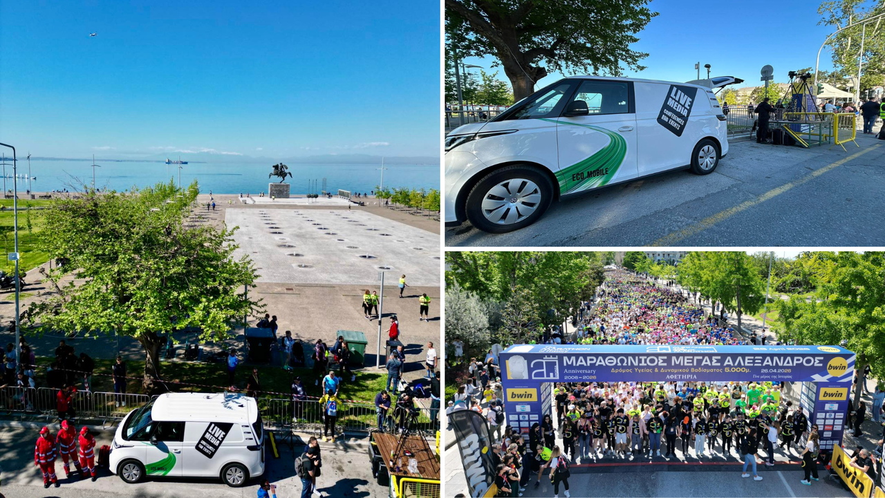 Livemedia: High-tech κάλυψη στον ιστορικό Μαραθώνιο της χρονιάς με ασύρματες ζεύξεις και 5G ταχύτητες