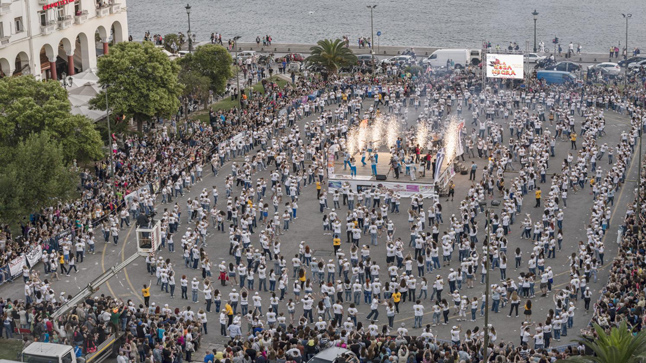 1,102 people from all over Greece salsa danced in pairs to Aristotle's...