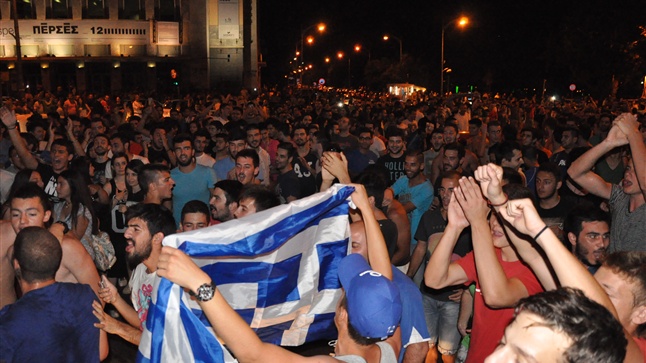 Celebrations in the White Tower for the victory of the Greek...