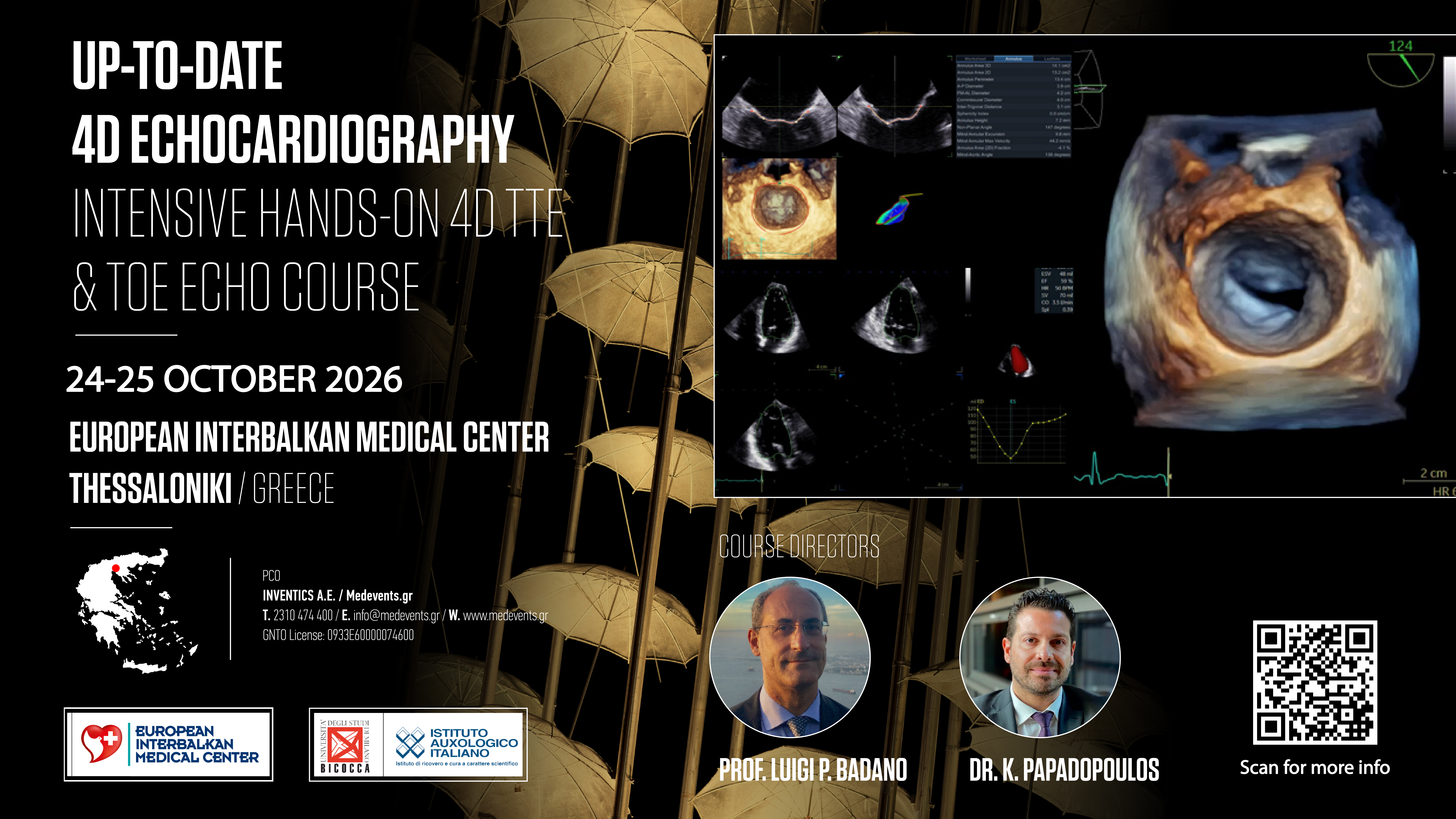 Up-To-Date 4D Echocardiography: Intensive hands-on 4D TTE and TOE Echo Course